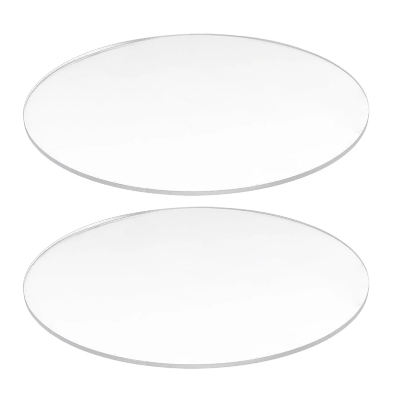 

2X Прозрачный 3 мм толщиной зеркальный акриловый круглый диск Диаметр: 200 мм