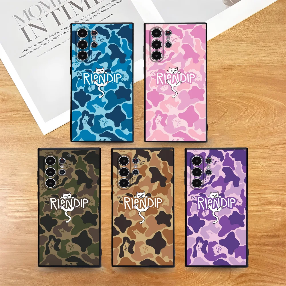 Фото Чехол для телефона скейтбордом R-Ripndips Samsung Galaxy S25 S24 S22 S23 Ultra S21 S20 Plus 5G, матовый нескользящий мягкий чехол с полным покрытием №1