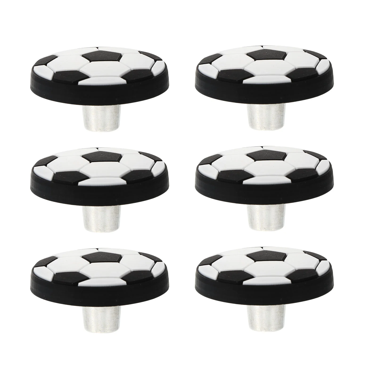 

Knobs Cartoon Drawer Cabinet Dresser Kids Handlesrubber Ballpractical Basketball Football Closet Household Soft Doorchildren