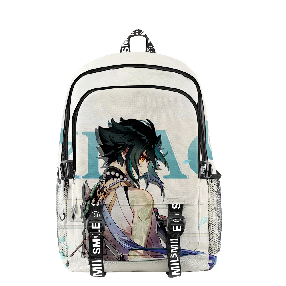 

Hip Hop Genshin Impact Xiao 3D Print Backpack Schoolbag Boys/Girls Big Students Oxford Waterproof Laptop Backpack Travel Bags
