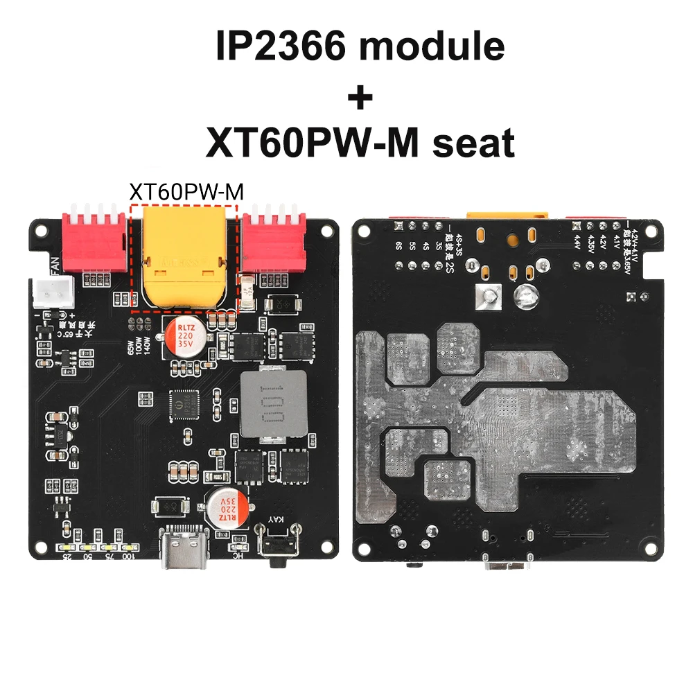 

IP2366 PD3.1 Двунаправленная плата быстрой зарядки 140 Вт, 2S-6S Li-ion/Lifepo4 BMS, QC3.0+/FCP/AFC/SCP, быстрое зарядное устройство Type-C 28 В 5 А