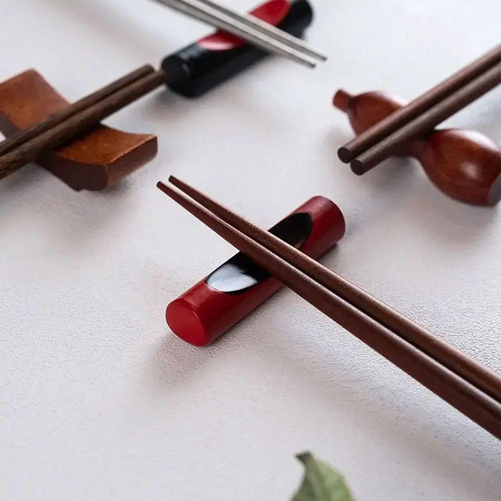 Креативный японский держатель для палочек еды деревянная подушка ложка вилка