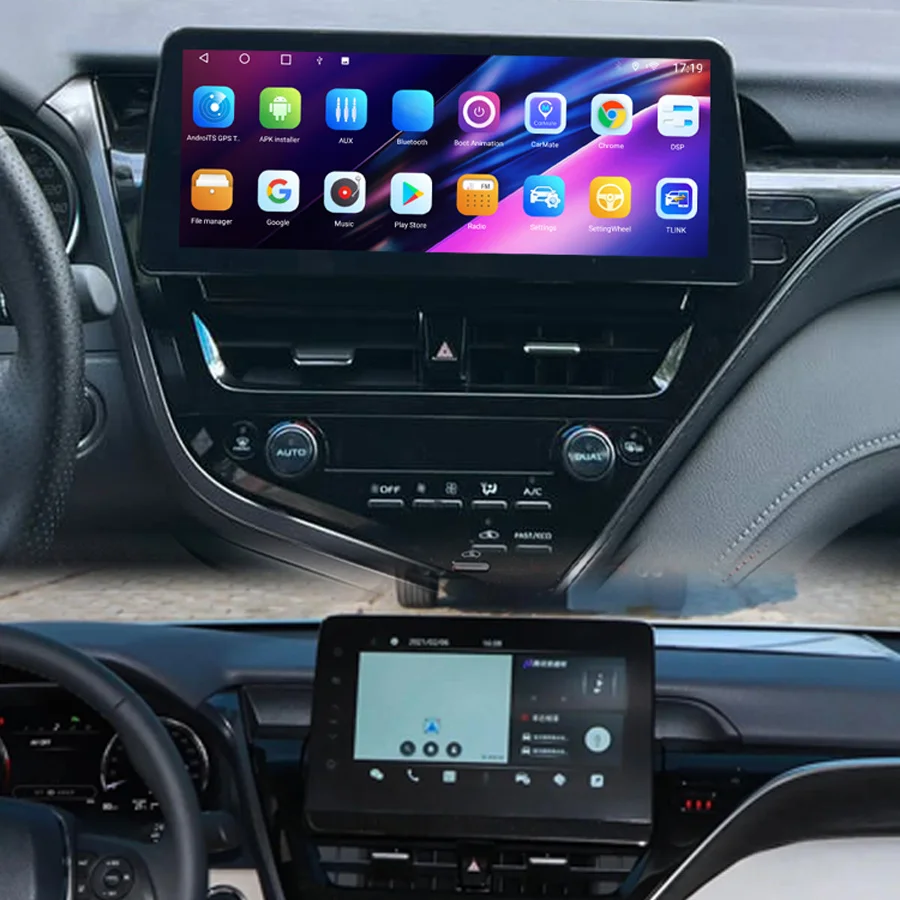 

For Toyota Camry 2021 2022 12.3 inch Screen Car Multimedia Video Player GPS Navigation Radio Android 13 8+128G Carplay DSP Sound