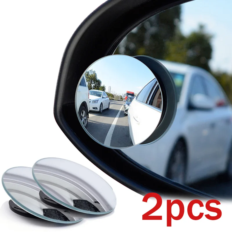 

Car Blind Spot Rear View Mirror Wide Angle 360 Degree Adjustable Small Round Mirror Car Reverse Auxiliary Rearview Convex Mirror