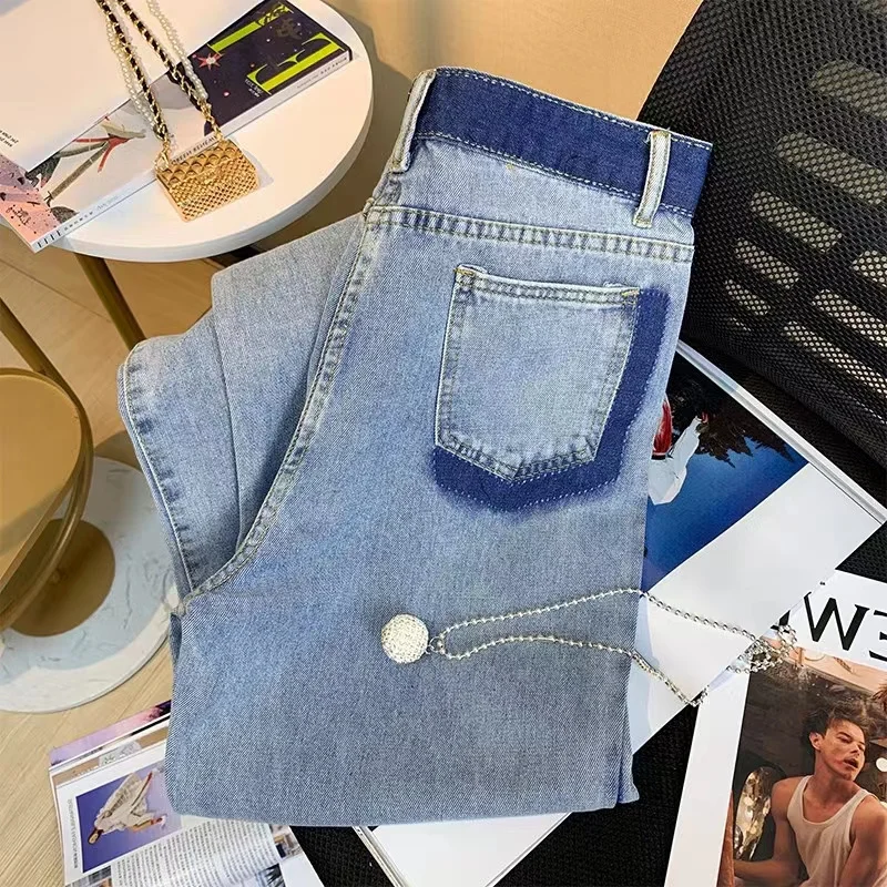 Straight Leg Jeans Women 2022 Vintage Clothes Korean Fashion Denim Newjeans Jeans Woman High Waist Y2k Streetwear Pants Women's