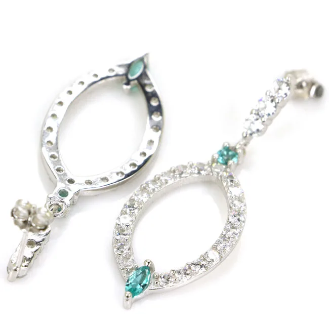 45x16 мм очаровательные 6 г топаз перидот турмалин цитрин аквамарин CZ повседневная