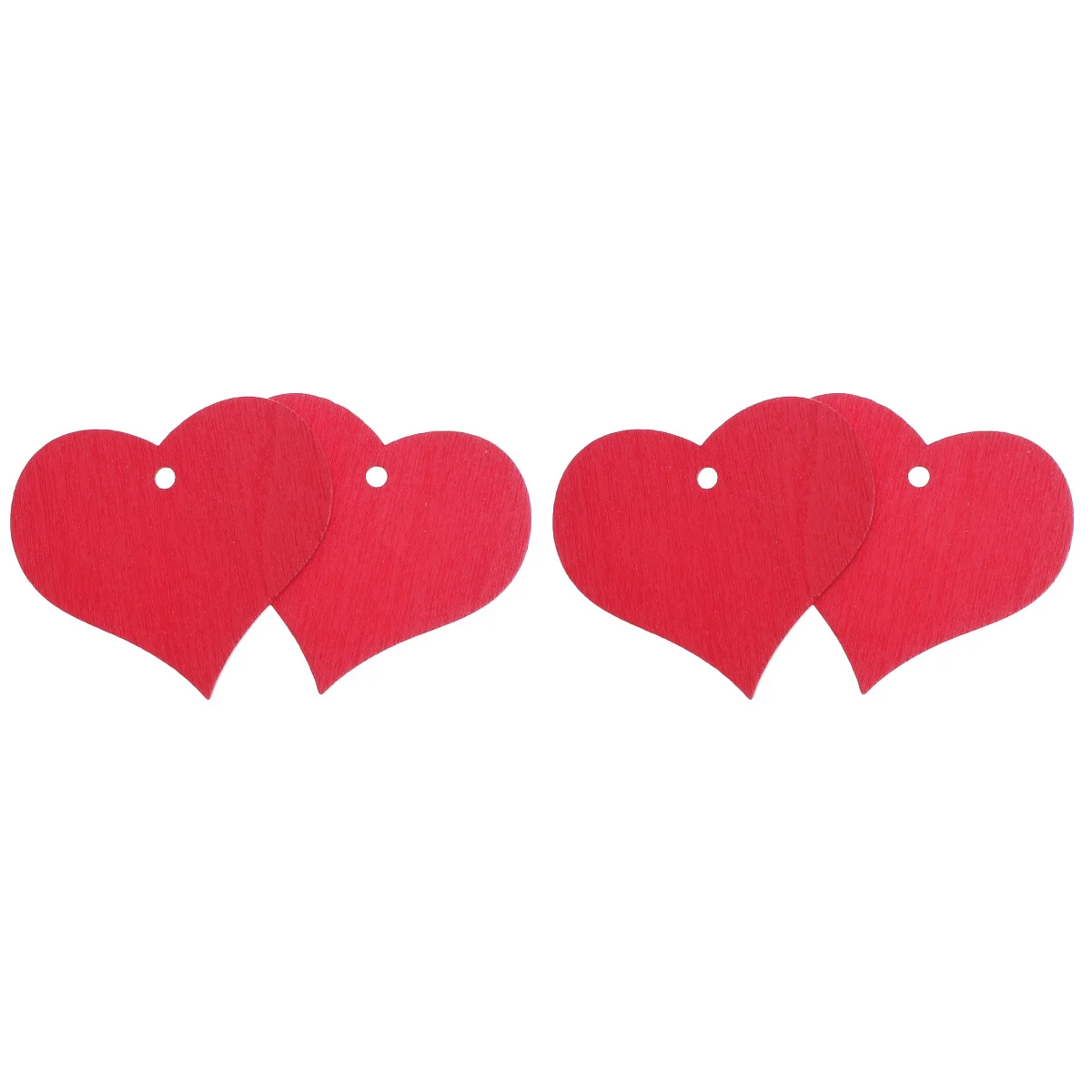 

Heart Wooden Ornament Red Hearts Crafts Hollow Shaped Sign Wedding Wood Pieces Diy Decors Plaque Blank Embellishment Decoration