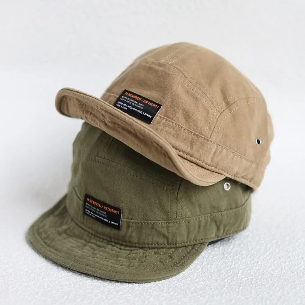 

Outdoor Letters Retro Adjustable Sun Hat Baseball Cap Sport Cap Short Brim