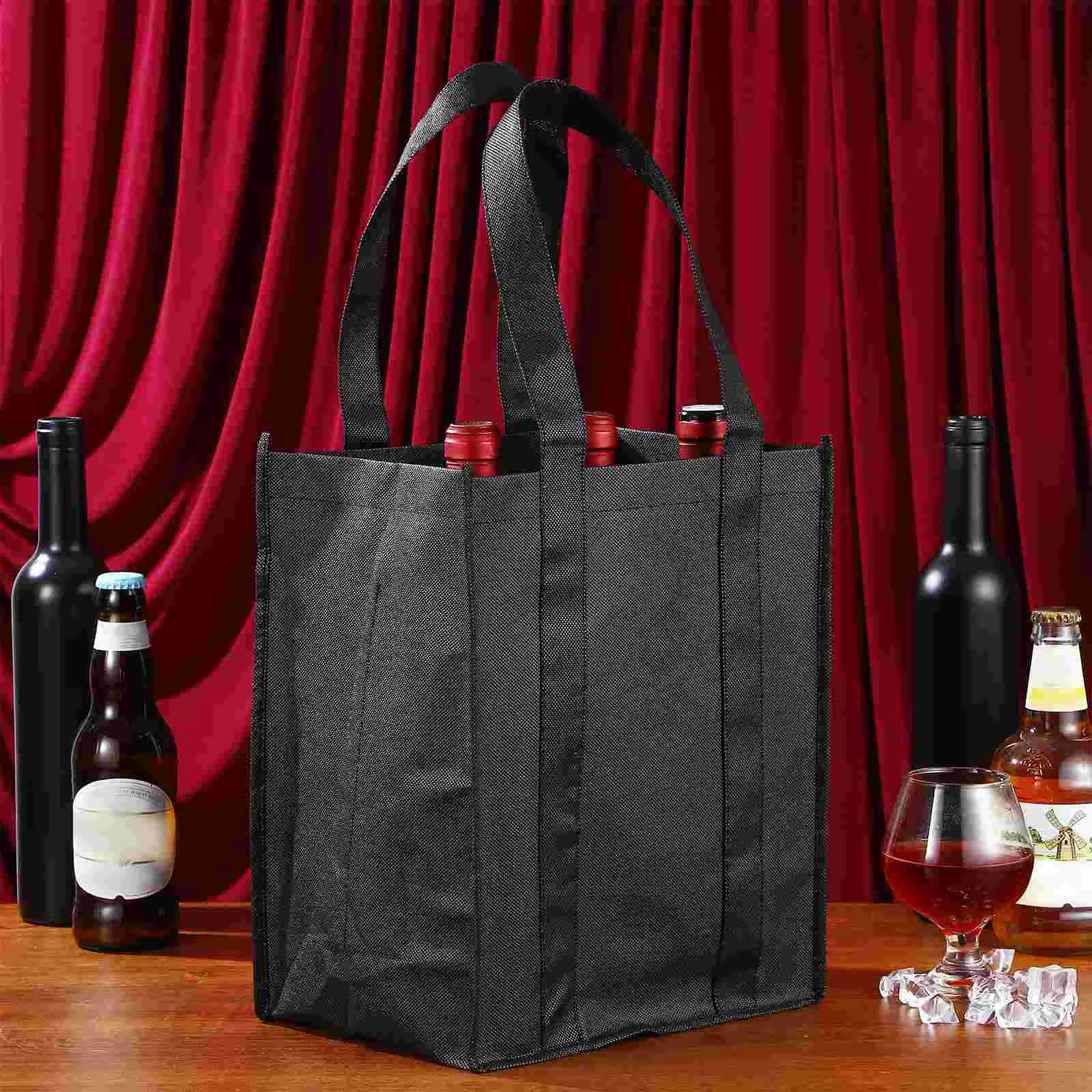 6-шт. Сумка-держатель для бутылок Ручная сумка молока Большая вместительная