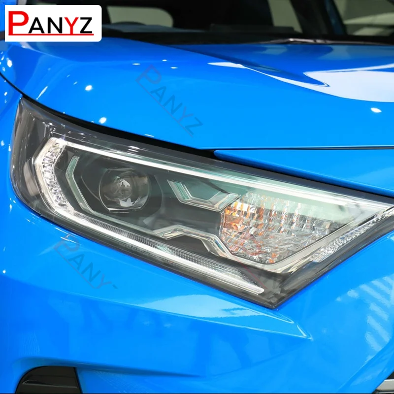 2 шт. для Toyota RAV4 XA50 2019 2020 Защитная пленка автомобильных фар виниловая Прозрачная