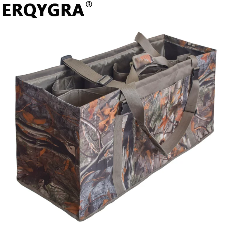 

ERQYGRA Duck Bag 12-slot Adjustable Shoulder Strap Hunting Accessories Goose Decoy Outdoor Sports Backpack New Pouches Equipment