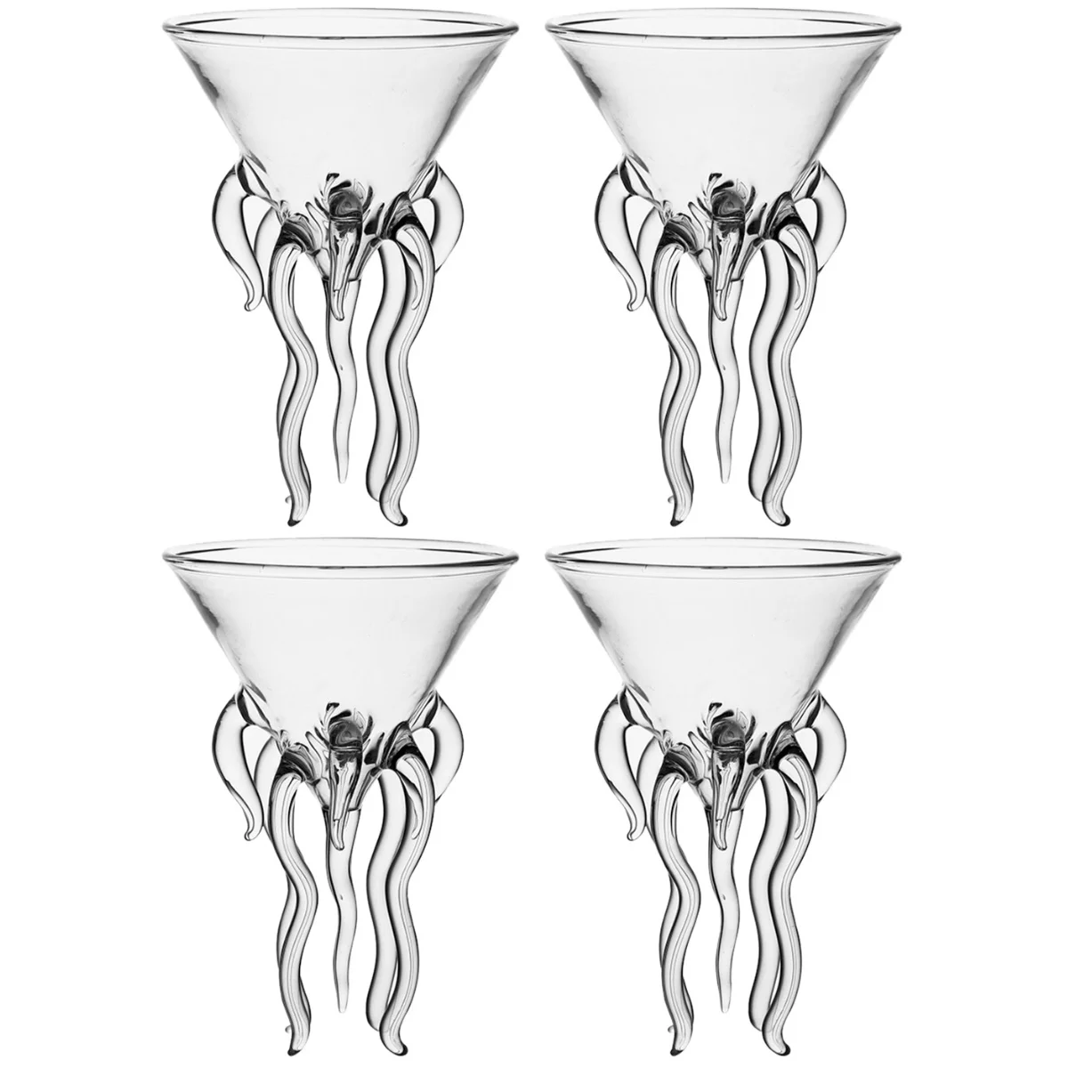 

Glasses Cup Goblet Martini Champagne Octopus Cocktail Goblets Red Crystal Whiskey Drink Beverage Espresso Set Water Mojito Party