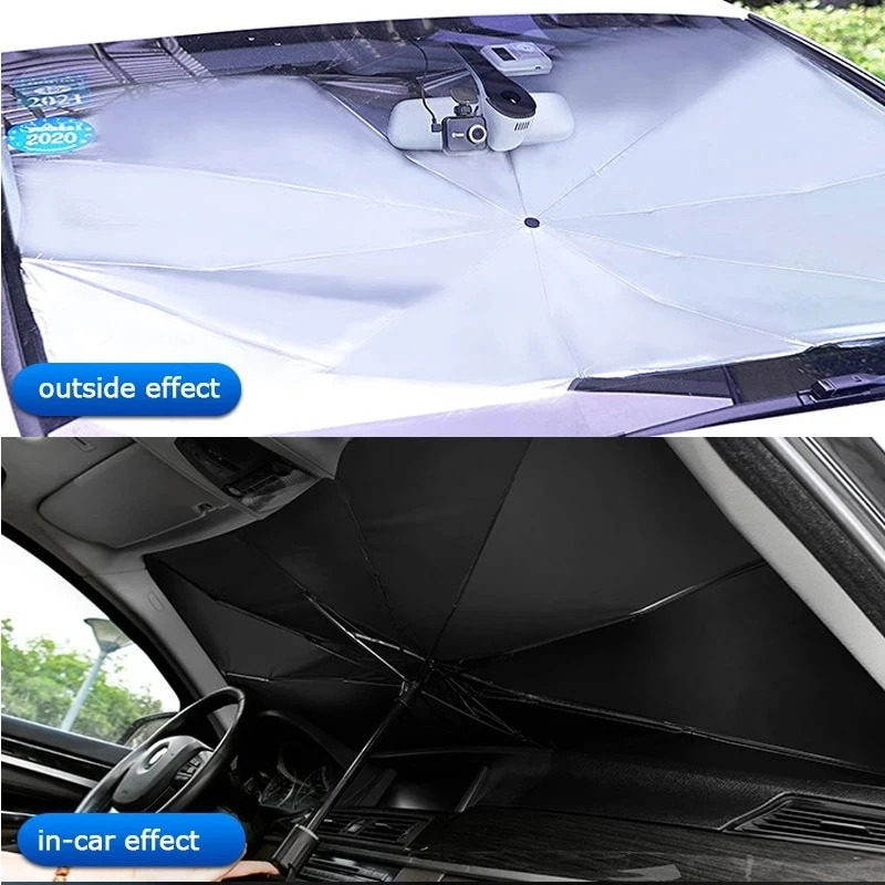 

Car front windshield sun umbrella Sun protection heat insulation foldable convenient suitable for all car auto accessories