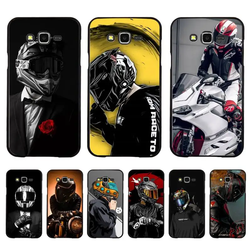 

Fashion Motorcycle Man Phone Case For Samsung Galaxy J 4plus J6 J5 J72016 J7prime cover for J7Core J6plus Back Coque