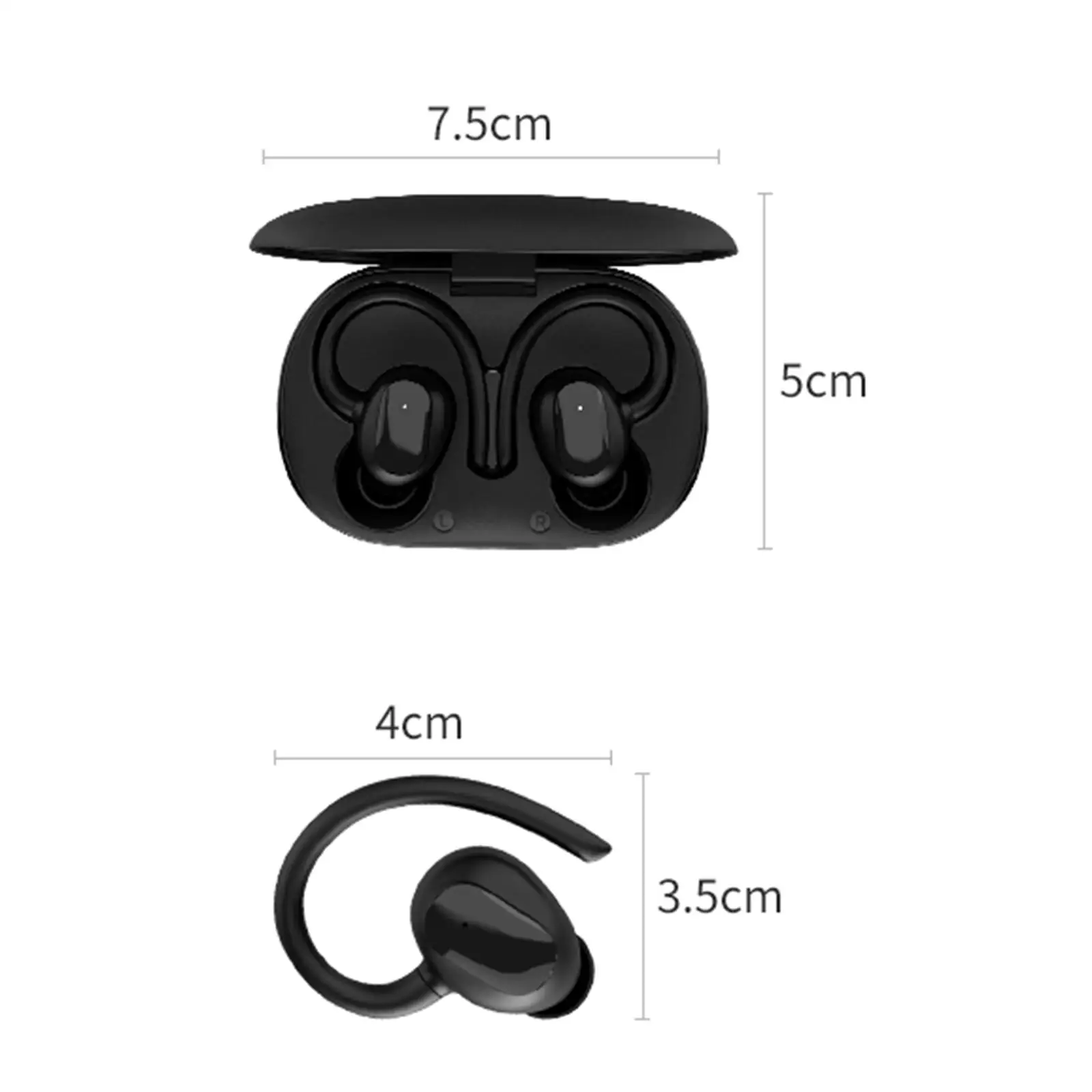 

Водонепроницаемые беспроводные наушники, наушники с крючками, цифровой дисплей, музыка