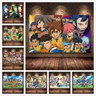 Плакат на холсте из аниме Inazuma Eleven, высокий шелк, печать фильмов, картина для гостиной, спальни, Настенный декор, настенные художественные плакаты, домашний декор