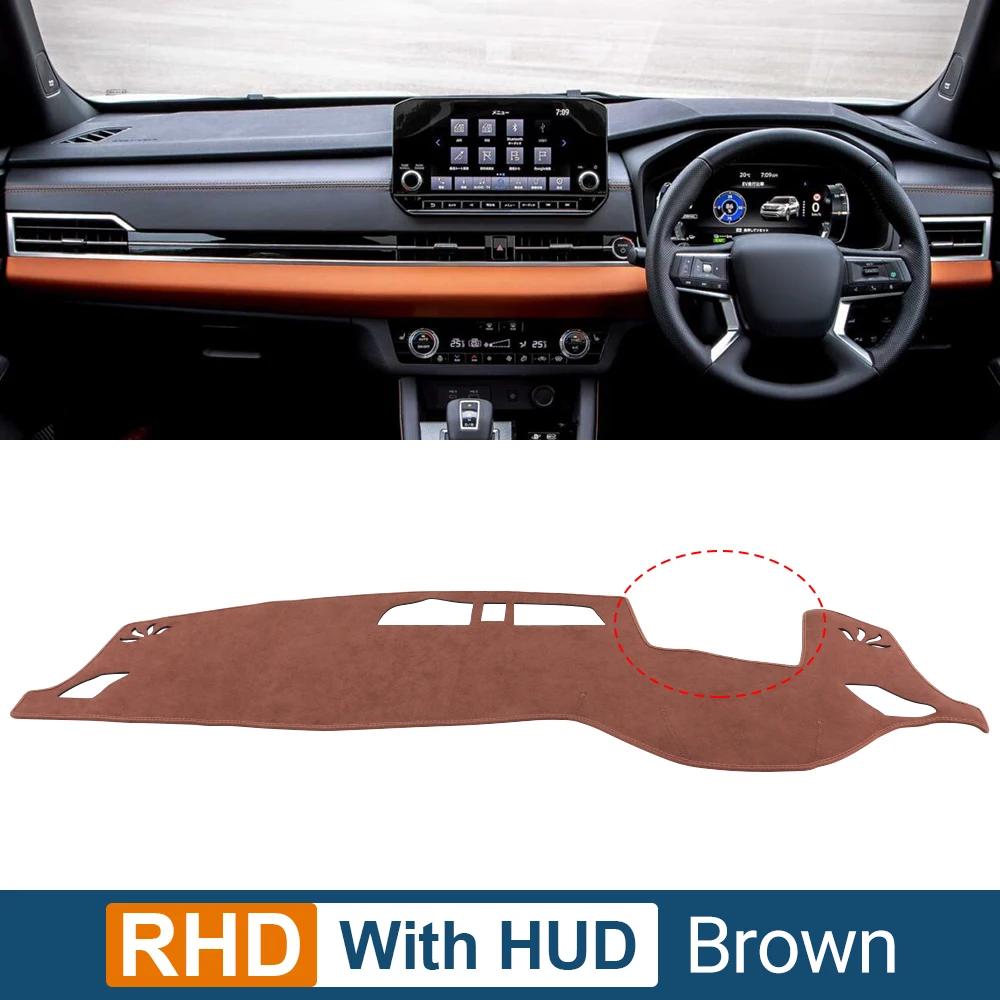 

Накидка На Приборную Панель Для Mitsubishi Outlander 4 PHEV 2021-2025, Коврик-органайзер, Нескользящий Чехол