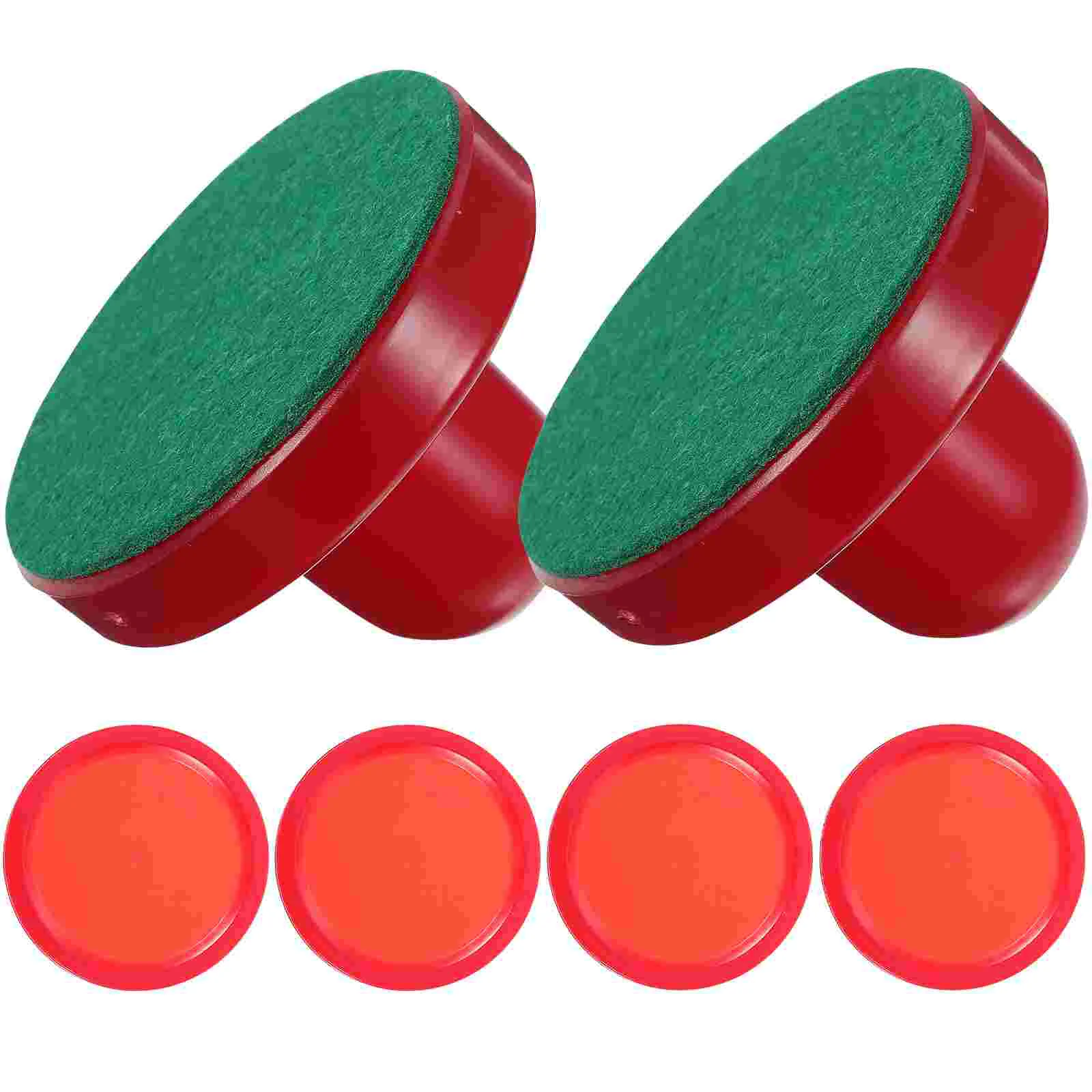 

8PCS 76MM Air Hockey Pushers Pucks Replacement for Game Tables Goalies Header Kit Air Hockey Equipment Accessories (Red)