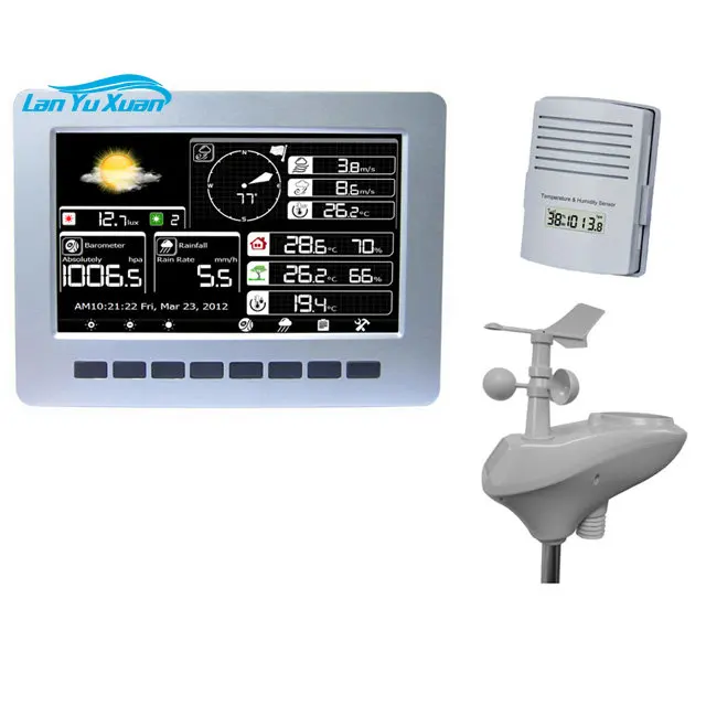 

Wireless Weather Station WiFi Connection/Solar Charging
