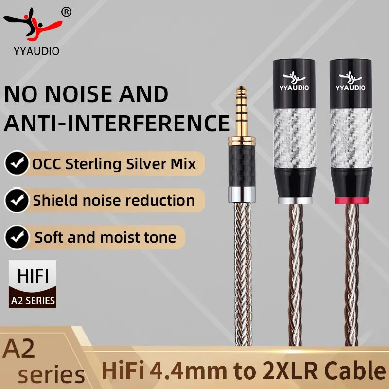 YYAUDIO Hi-Fi кабель от 4 мм до 2XLR