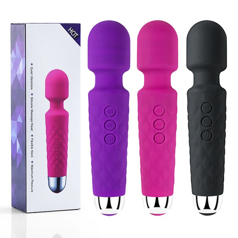 

1PC Cordless Massager 8 Powerful Speeds 20 Vibration Modes, Waterproof Rechargeable New