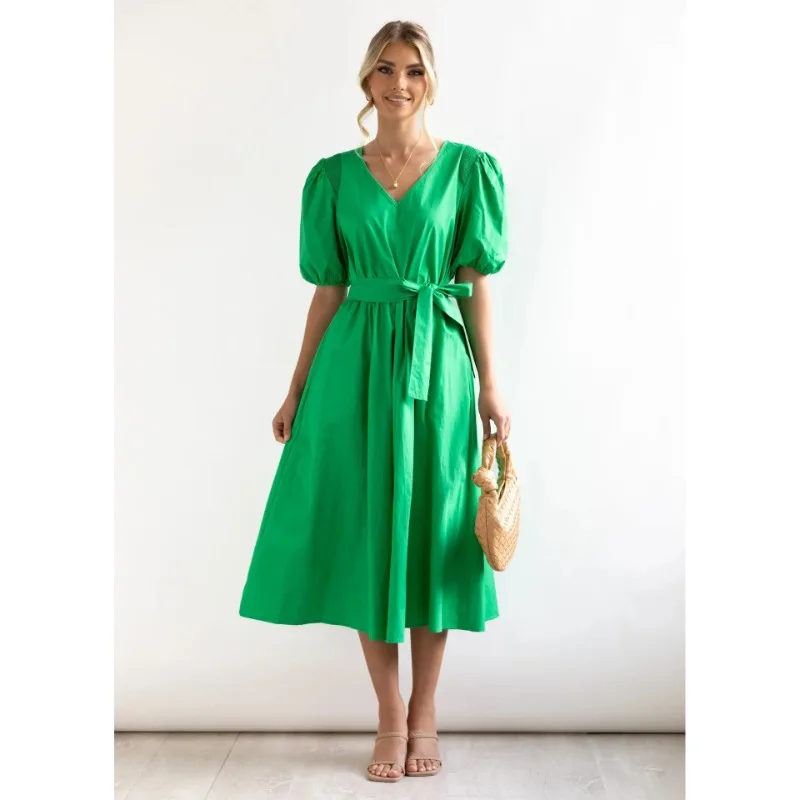 

Women's 2023 new European and American independent station summer pleated V-neck corset