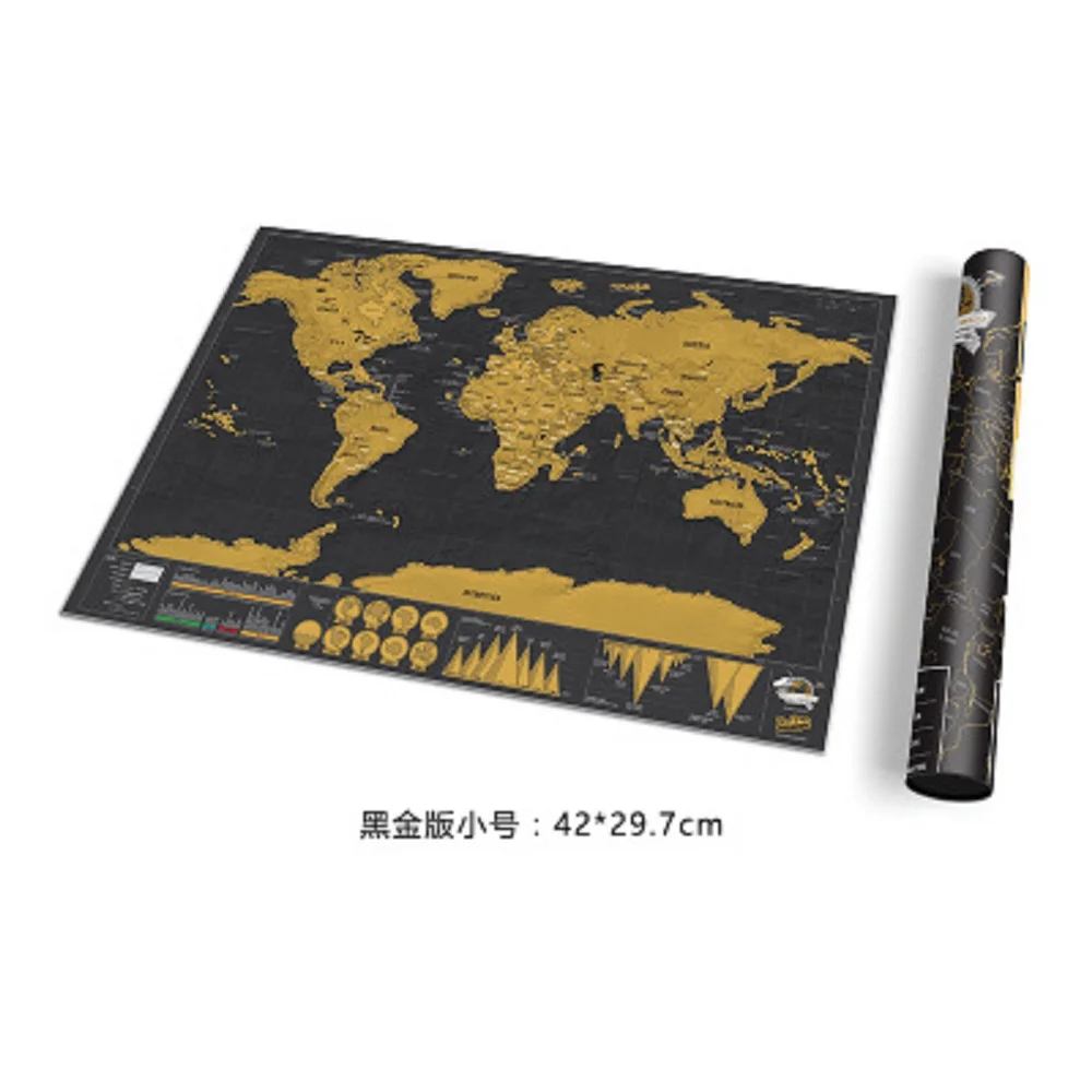 

Карта с царапинами, китайская мировая версия, мини-карта для путешествий, карта для путешествий, запись тропы, настенное искусство, обучающий плакат, декоративная карта