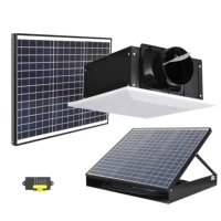 Solar Panel Battery Powered Roof Mount Air Circulation Split Type Blower Home Ventilation Ceiling Exhaust Fans