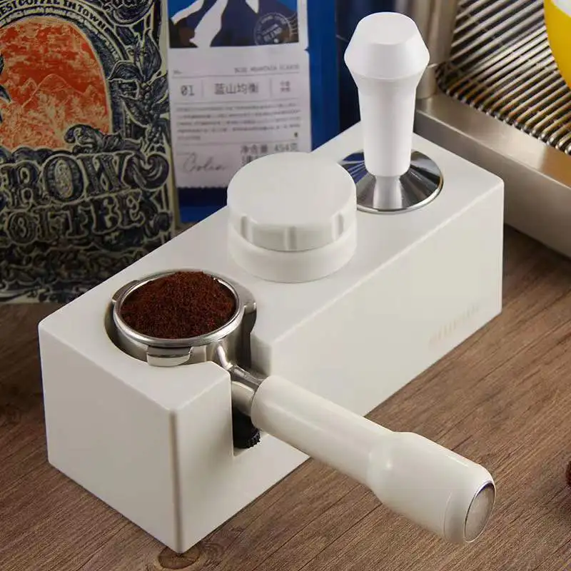 

58mm Espresso Distributor Coffee Tamper Portafilter Stand Support Base Rack Coffee Filter Holder Corner Barista Tools