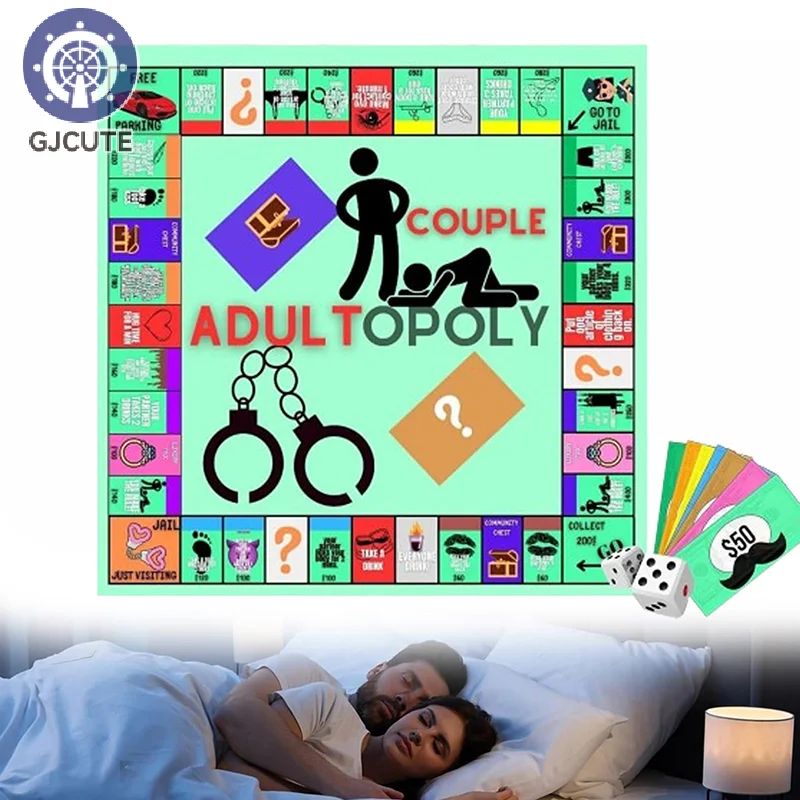 Настольная игра Adultopoly для пар Веселая Игра на свидание взрослых Интерактивная