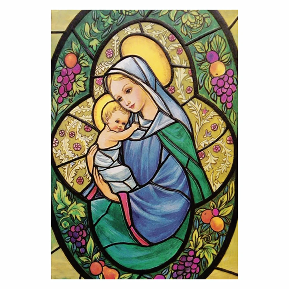 

5D DIY Diamond Painting Holy Mother Jesu Full Square/Round Rhinestone Hobby Crafts Mosaic Handmade Gifts Cross Stitch Home Decor