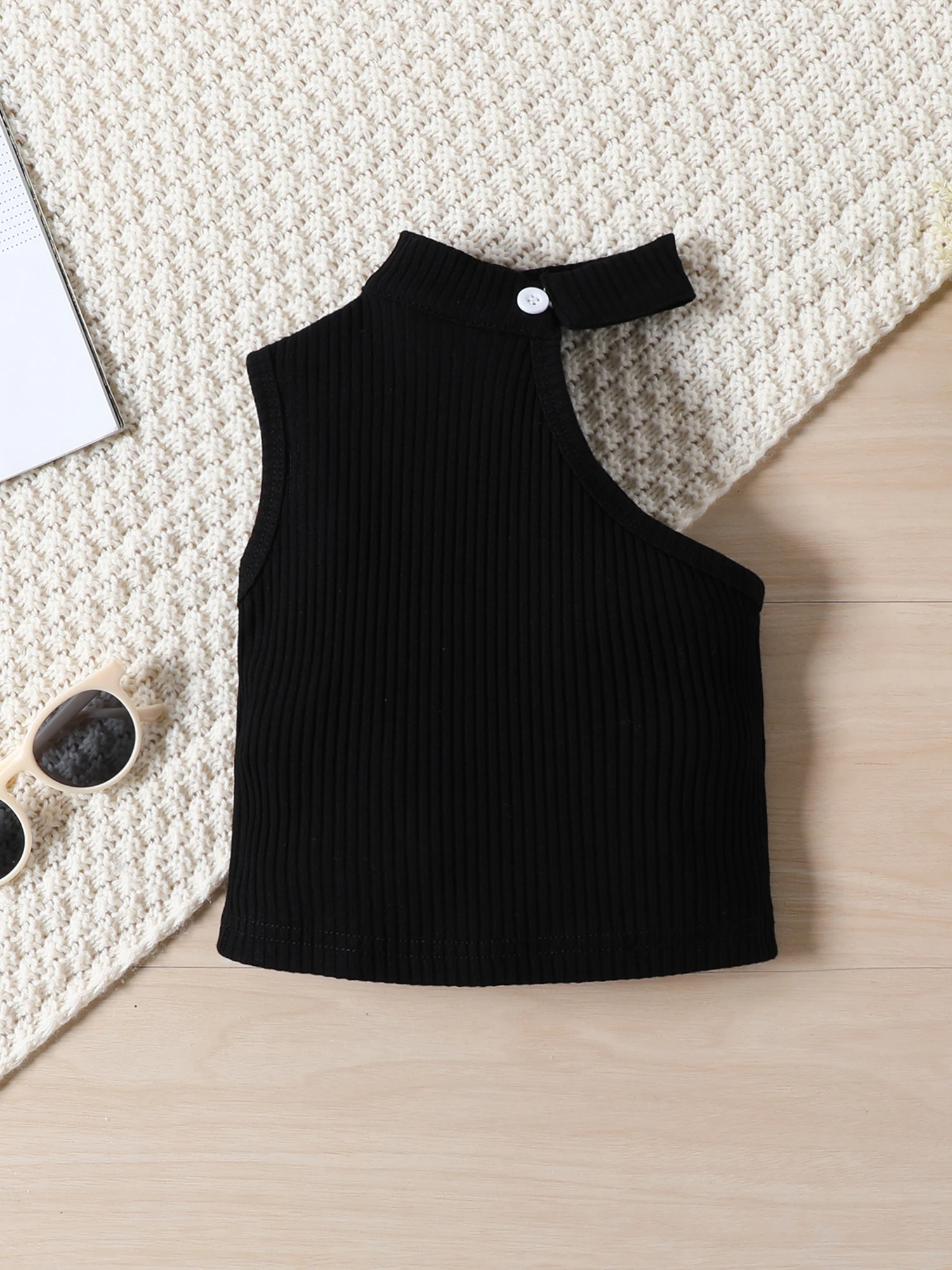 

3 шт., детские трикотажные брюки-карго с карманами