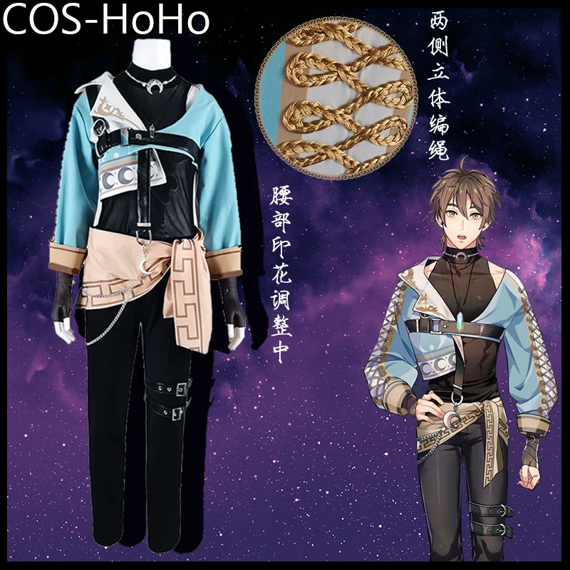 

COS-HoHo Nu: Carnival Eiden Bimonthly Flowing Light Game Suit Gorgeous Handsome Cosplay Costume Halloween Party Role Play Outfit