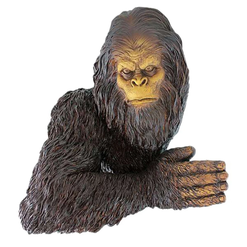 

3D украшение для сада Bigfoot, скульптура орангутана, украшение для деревьев, подвеска из смолы в виде гориллы, украшение для улицы, двора