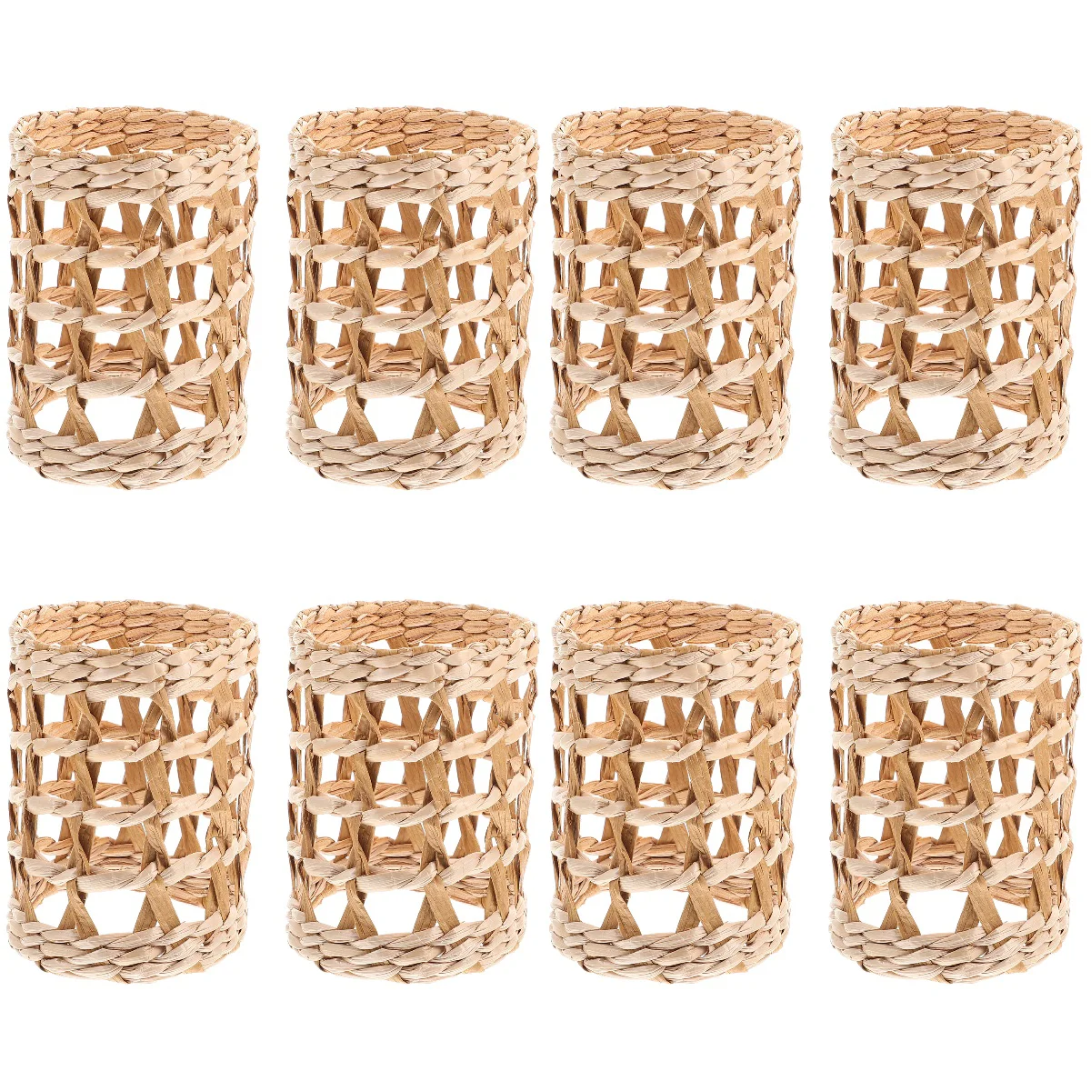 

Cup Sleeve Coversvase Basket Rattan Cover Decorative Sleeves Flower Pot Bottle Grip Drink Coffee Household Water Heat Resistant