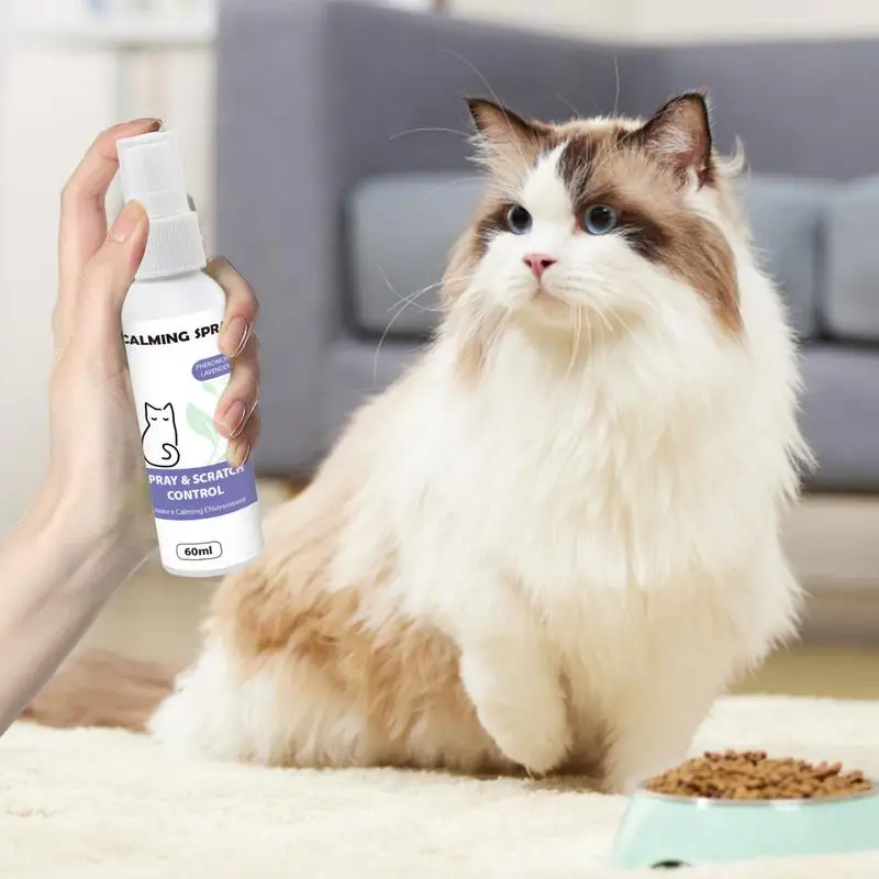 Жидкость для успокоения кошек в путешествиях 2 02 унции спрей котят снятия стресса