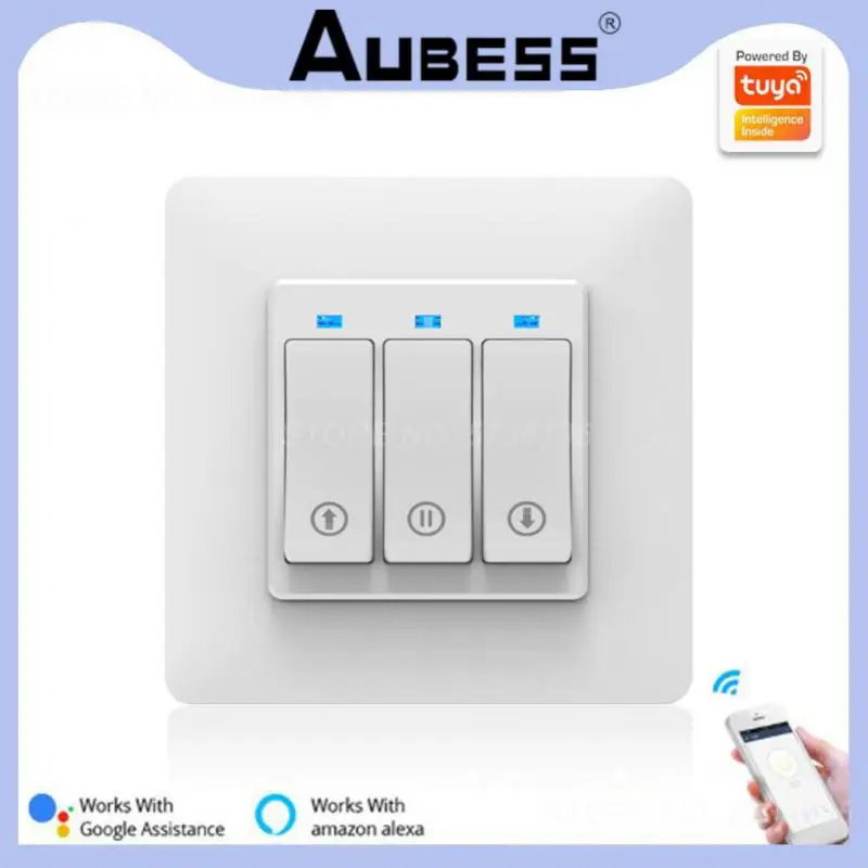 

EU Electric Curtain Smart Switch Light Switch WiFi Blind Roller Remote Control Voice Control Switch Work With Alexa Google Home