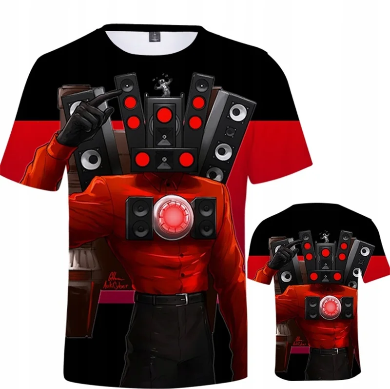 Футболка с 3D-принтом унитаза коротким рукавом