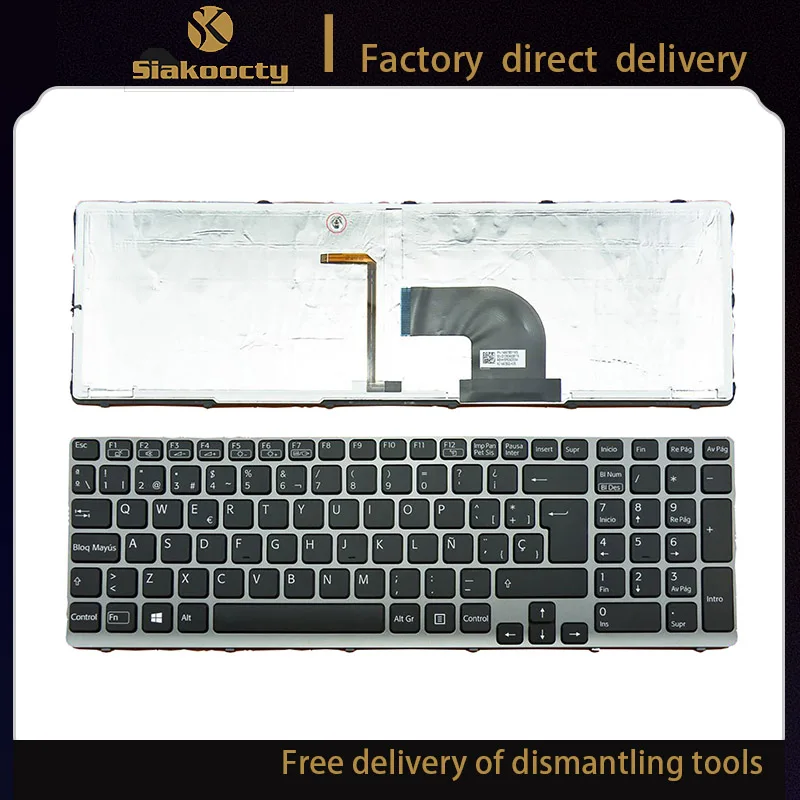 Новые оригинальные детали для ноутбуков SONY VAIO SVE15 SVE-15 SVE151 SVE1511 SVE171 SVE1712 SVE1713 черная клавиатура с подсветкой SP V133946DK3SP