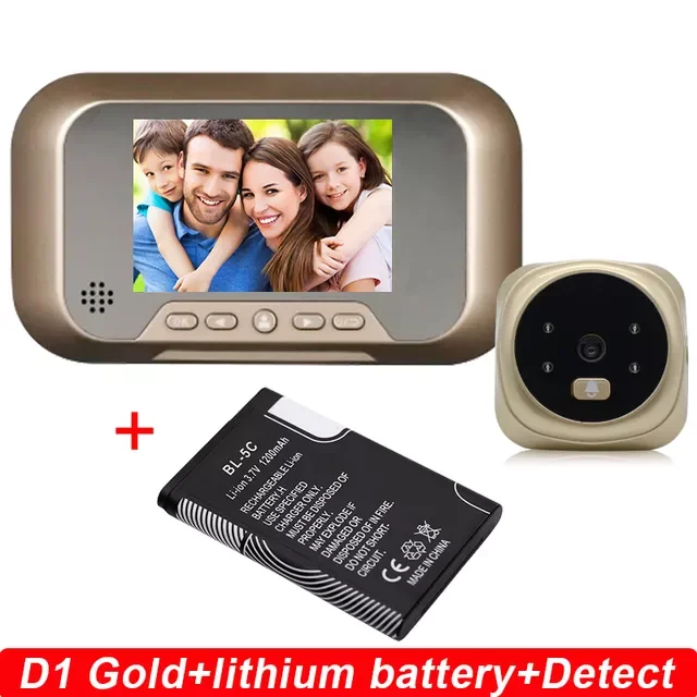 

Smart Doorbell Camera Digital home visible Doorbell 120 degree Viewer video night vision 3.0 inch peephole video Doorbell