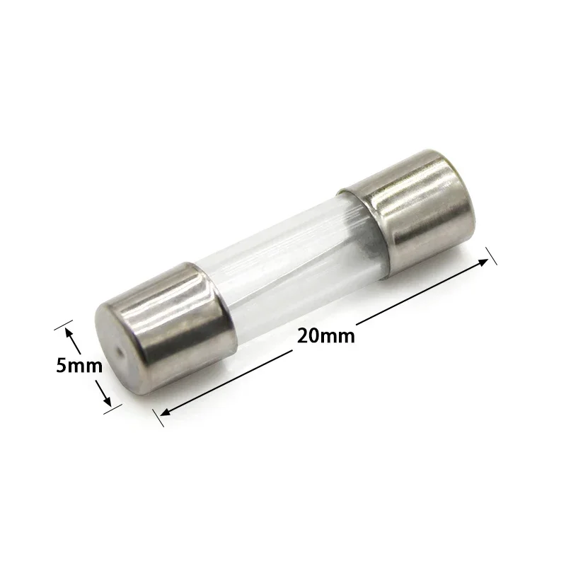 Предохранитель стеклянный трубчатый 5x20 мм 100 А 250 а 1 2 3 4 5 6 8 10 12 15 20 30 25 В 50/шт.