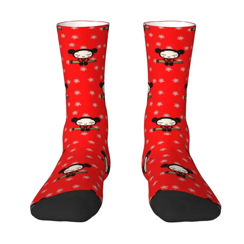 

Anime Pucca Men Women Crew Socks Unisex Fashion Cartoon Character Spring Summer Autumn Winter Dress Socks