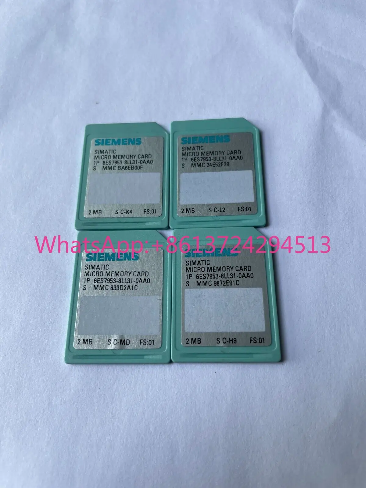 SIEMENS Simatic PLC 2 Мб карта памяти 6ES7953-8LL31-0AA0 6ES7 953-8LL31-0AA0