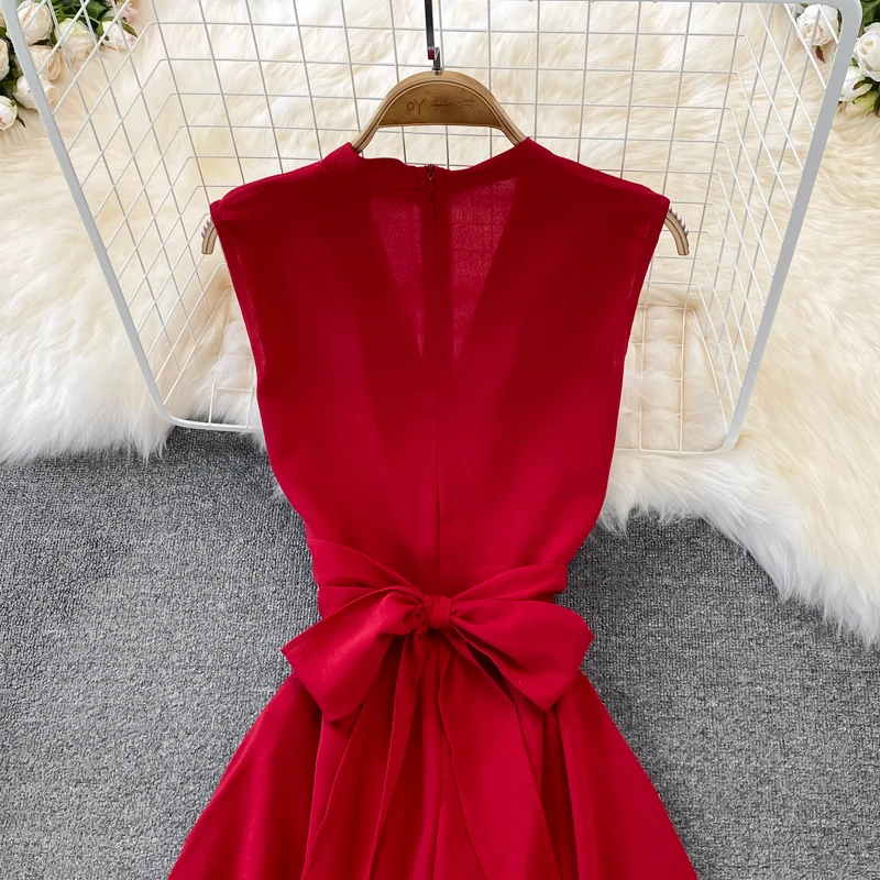 Платье-миди женское с V-образным вырезом вечерние ний бандажный сарафан во