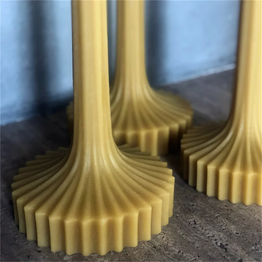 Силиконовые формы для свечей с геометрическим завитием форма вазы длинным