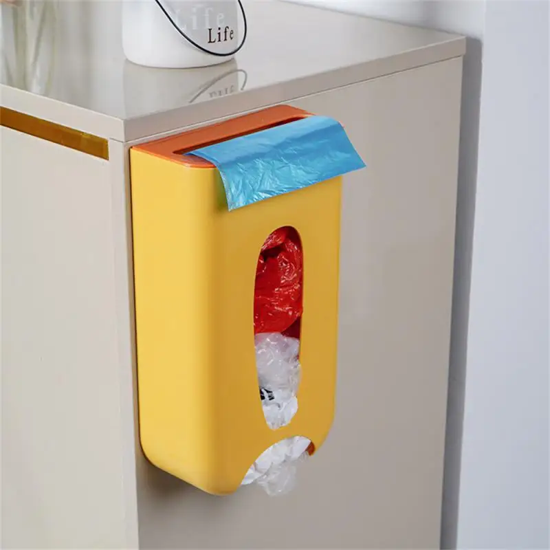 

Wall-mounted Storage Box Durable Pp Material Kitchen Miscellaneous Bag Storage Box Garbage Bag Storage Box Storage Case
