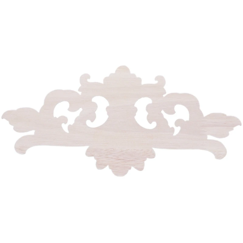 LBER 22x 10 см деревянная резная угловая аппликация декор с резным цветком резьба