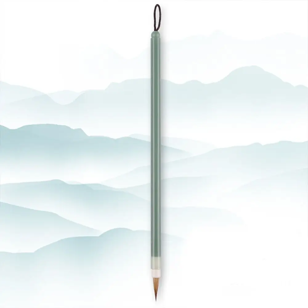 Китайская фотография тонкая золотая кисть Ландшафтная шрифт для письма