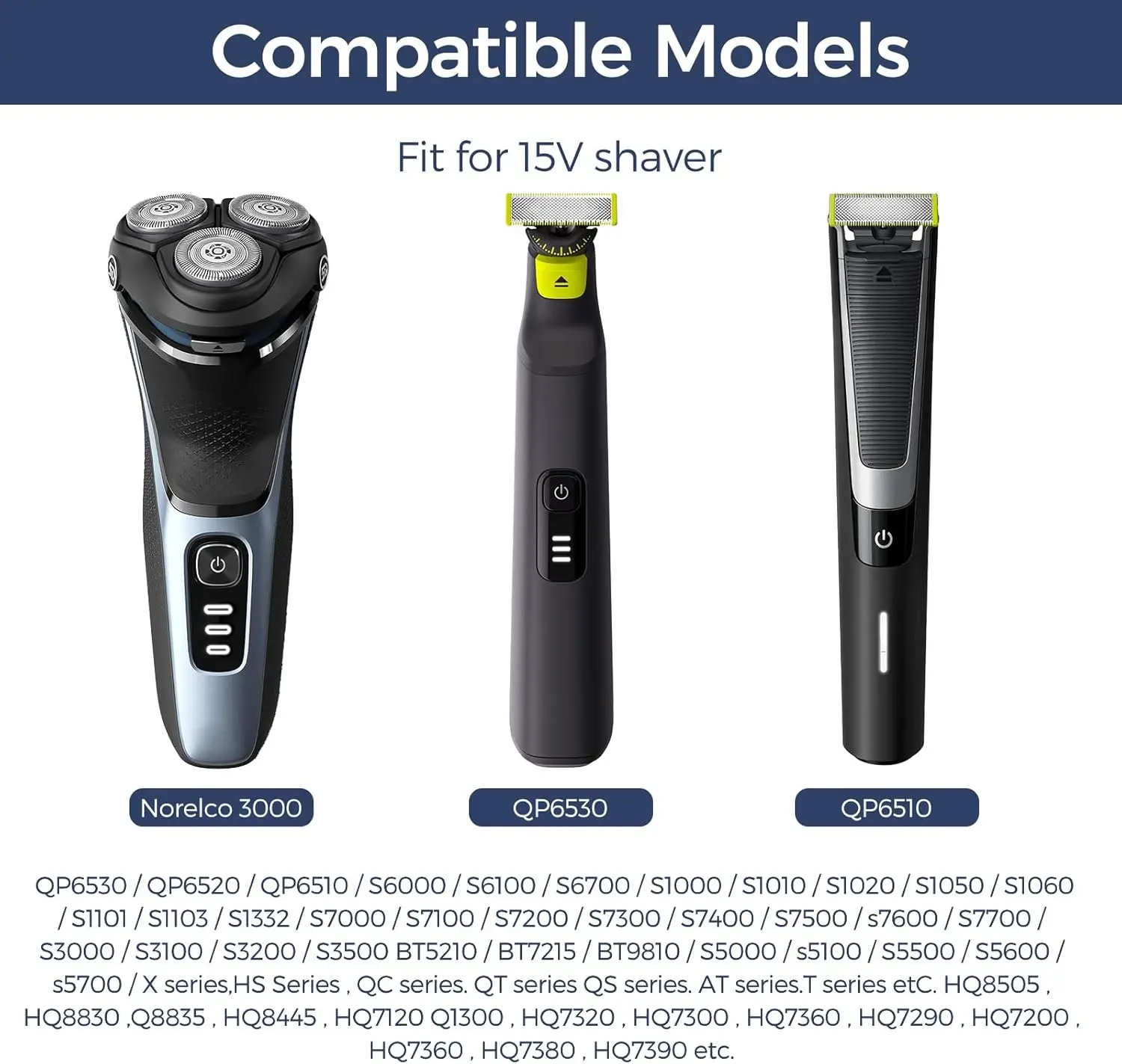15 В HQ8505 USB Type C адаптер для бритвы зарядный преобразователь Philips Norelco One Blade QP6520 QP6530