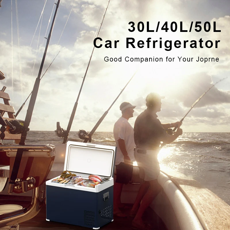 Модный дизайн 50 л 12 В 24 постоянного тока компрессор встроенный Автомобильный